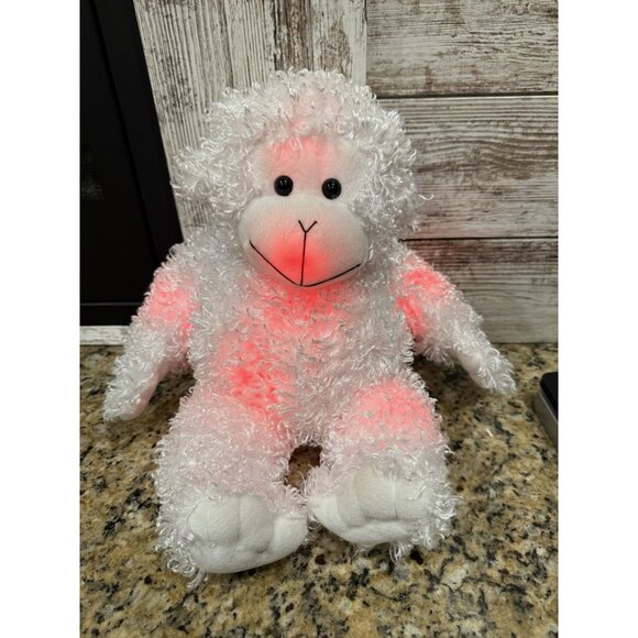 Cepia Glo E Monkey White Shaggy Color Kinetics 15" Light Up Plush Lovey Toy Rare - Picture 6 of 13